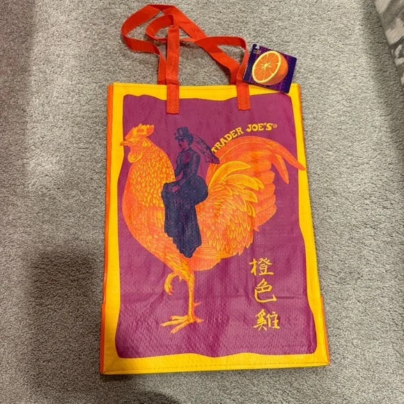 RARE Trader Joe’s Orange Chicken Reusable Bag-NWT - Picture 2 of 5